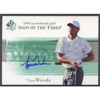 2005 SP Authentic #TW Tiger Woods Sign of the Times Single Auto
