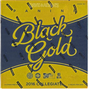 2016 Panini Black Gold Collegiate Football Hobby Box