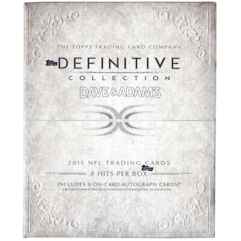 2015 Topps Definitive Collection Football Hobby Box