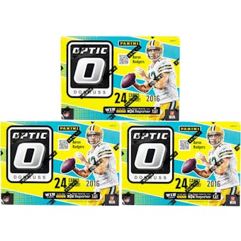 2016 Panini Donruss Optic Football 6-Pack Box (Lot of 3)