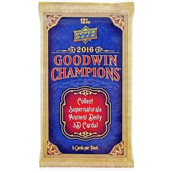 2016 Upper Deck Goodwin Champions Hobby Pack
