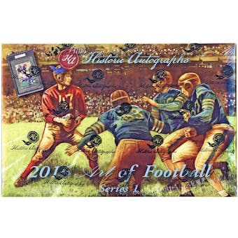 2016 Historic Autograph Art Of Football Series 1 Hobby Box