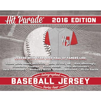 2016 Hit Parade Autographed Baseball Jersey Hobby Box - Series 1 - Chance for Derek Jeter & Mike Trout!