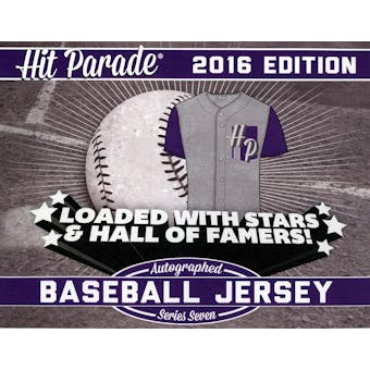 2016 Hit Parade Autographed Baseball Jersey Hobby Box - Series 7 - Mike Trout & Willie Mays!!!!