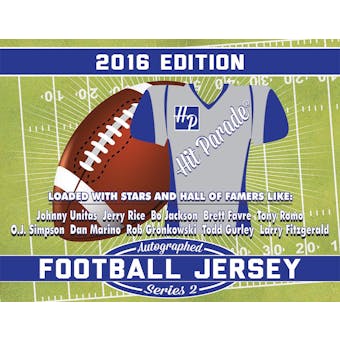 2016 Hit Parade Autographed Football Jersey Hobby Box - Series 2    JOHNNY UNITAS AUTOGRAPHED JERSEY!!!