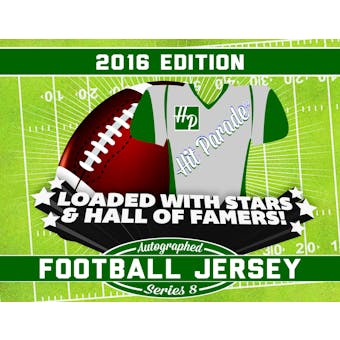 2016 Hit Parade Autographed Football Jersey Hobby Box - Series 8 - Tom Brady & Cam Newton!!!