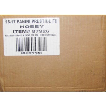 2016 Panini Prestige Football Hobby 12-Box Case