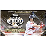 2016 Topps Pro Debut Baseball Hobby Box