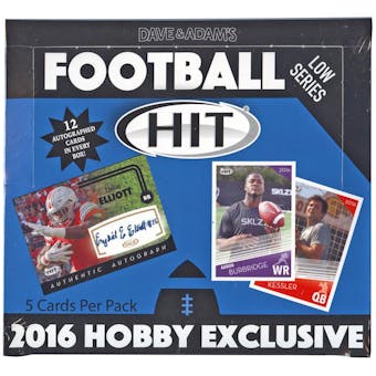 2016 Sage Hit Low Series Football Hobby Box