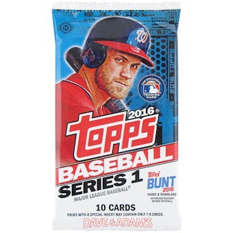 2016 Topps Series 1 Baseball Hobby Pack