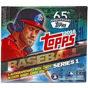 2016 Topps Series 1 Baseball Hobby Jumbo Box (Reed Buy)