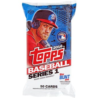 2016 Topps Series 1 Baseball Hobby Jumbo Pack