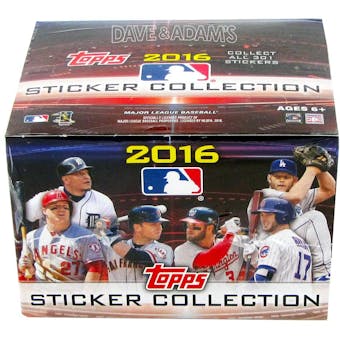 2016 Topps Baseball MLB Sticker Collection Box