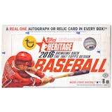 2016 Topps Heritage Baseball Hobby Box