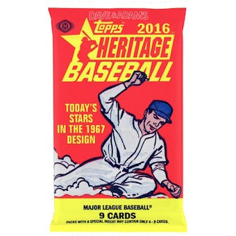 2016 Topps Heritage Baseball Hobby Pack