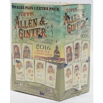 2016 Topps Allen & Ginter Baseball 8-Pack Blaster Box