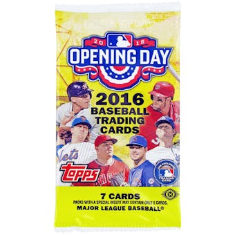 2016 Topps Opening Day Baseball Hobby Pack