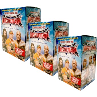 2016 Topps WWE Road to Wrestlemania Wrestling 10-Pack Box (Lot of 3)