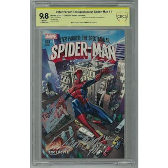 Peter Parker: The Spectacular Spider-Man #1 CBCS 9.8 (W) Signed By J. Scott Campbell *17-29063F1-007*