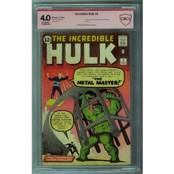 Incredible Hulk #6 CBCS 4.0 (OW) Signature Series *17-3D58BEC-004*
