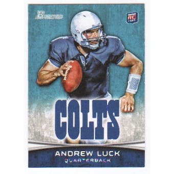 2012 Topps Bowman #150A Andrew Luck RC/holding football