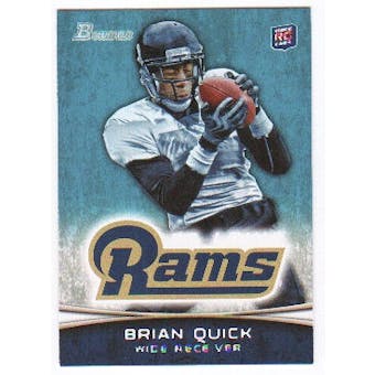 2012 Topps Bowman #168A Brian Quick RC/with football