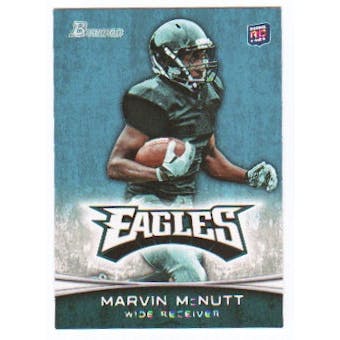 2012 Topps Bowman #189A Marvin McNutt RC/football in right hand