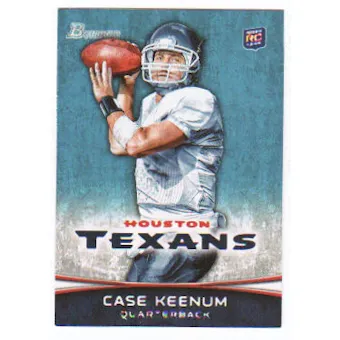 2012 Topps Bowman #196A Case Keenum RC/white jersey