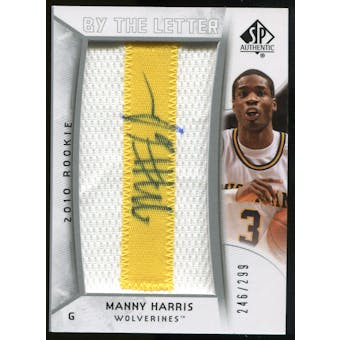 2010/11 Upper Deck SP Authentic #212 Manny Harris AU/Serial 299, Print Run 1794 Autograph /1794