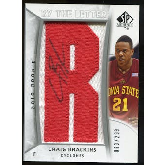 2010/11 Upper Deck SP Authentic #216 Craig Brackins AU/Serial 299, Print Run 2093 Autograph /2392