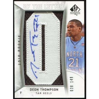 2010/11 Upper Deck SP Authentic #231 Deon Thompson RC Letter Patch Autograph /149