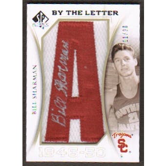 2010/11 Upper Deck SP Authentic By The Letter Legend Last Name #LBS Bill Sharman Autograph /30