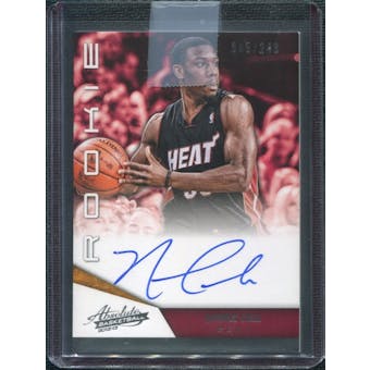 2012/13 Panini Absolute #163 Norris Cole RC Autograph 65/249