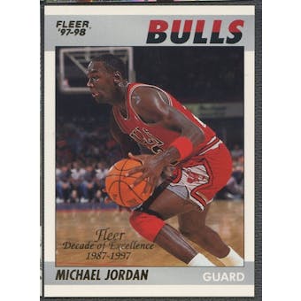 1997/98 Fleer #5 Michael Jordan Decade of Excellence