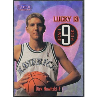 1998/99 Fleer #9 Dirk Nowitzki Lucky 13 Rookie