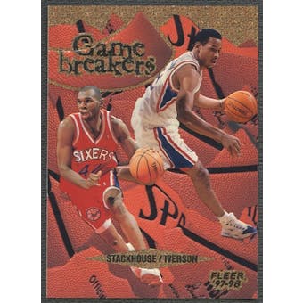 1997/98 Fleer #8 Allen Iverson & Jerry Stackhouse Game Breakers