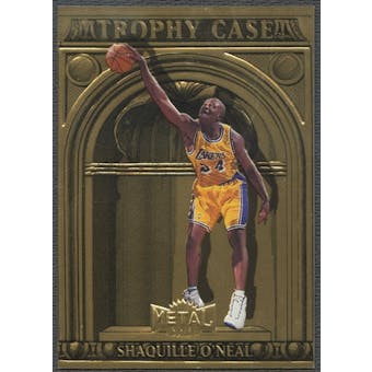 1997/98 Metal Universe #4 Shaquille O'Neal Championship Trophy Case