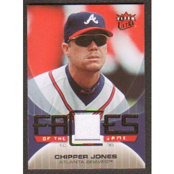 2007 Fleer Ultra Faces of the Game Materials #CJ Chipper Jones