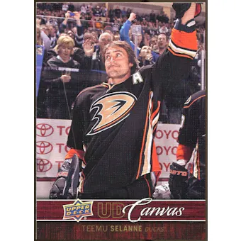 2012/13 Upper Deck Canvas #C4 Teemu Selanne