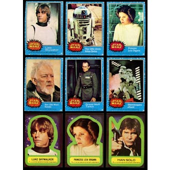 Star Wars Series 1 (Blue) Complete Set w/stickers (1977 Topps)