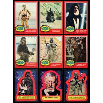 Star Wars Series 2 (Red) Complete Set w/stickers (1977 Topps)