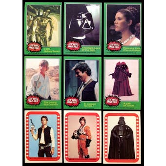 Star Wars Series 4 (Green) Complete Set w/stickers (1977 Topps)