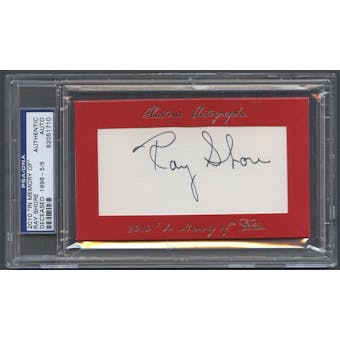 2010 Historic Autographs In Memory Of Ray Shore Auto #5/5 PSA DNA