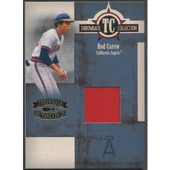2005 Throwback Threads #29 Rod Carew Throwback Collection Material Jacket #148/250
