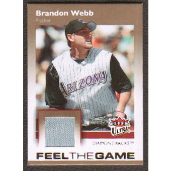 2007 Fleer Ultra Feel the Game Materials #BW Brandon Webb