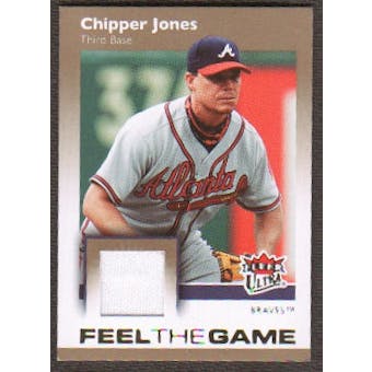 2007 Fleer Ultra Feel the Game Materials #CJ Chipper Jones