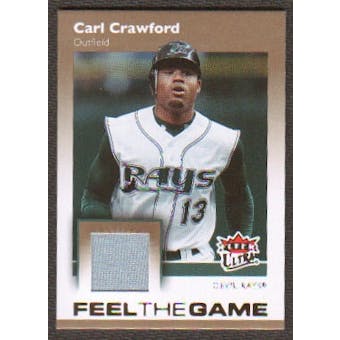 2007 Fleer Ultra Feel the Game Materials #CR Carl Crawford