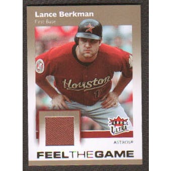 2007 Fleer Ultra Feel the Game Materials #LB Lance Berkman