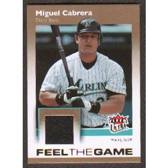 2007 Fleer Ultra Feel the Game Materials #MC Miguel Cabrera