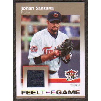 2007 Fleer Ultra Feel the Game Materials #SA Johan Santana
